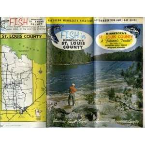  St Louis County Minnesota Fishermans Map & Lake Guide 