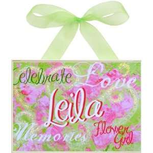  Flower Girl Personalized Wall Plaque 