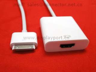 iPad Dock Connector to HDMI not VGA Adapter MC552ZM/A  