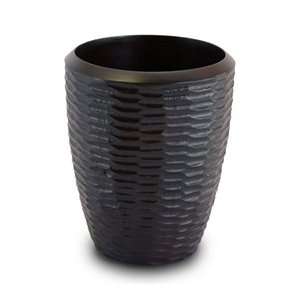  Chocolate Mango Wood Honeycomb Utensil Vase   3140MH8080 
