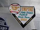 embroidered patch umpire little league softball oregon returns 