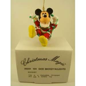  Mickey W/Lights Disney Christmas Magic Collectible 