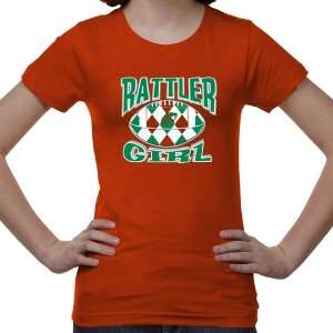 FAMU Rattlers Youth Argyle Girl T Shirt   Orange:  Sports 