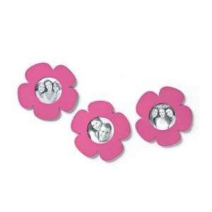 Demdaco Embellish Your Story 17491 Pink Flower Frame Magnets   Set of 