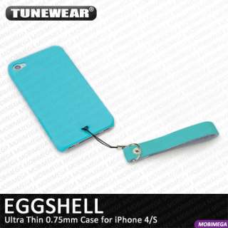 Tunewear Eggshell Ultra Thin 0.75mm Case Cover Shell iPhone 4 4S w 