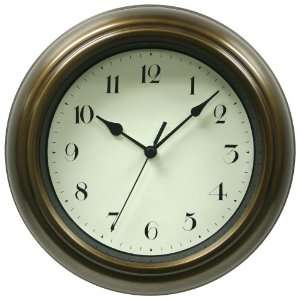  Equity by La Crosse 28809 Wall Clock with Bronze Finish: Home