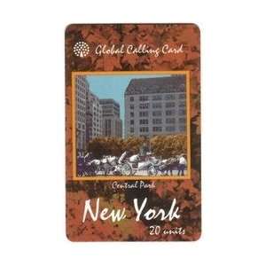   Card AZA CommNET 20u New York Central Park & Horse Drawn Carriages