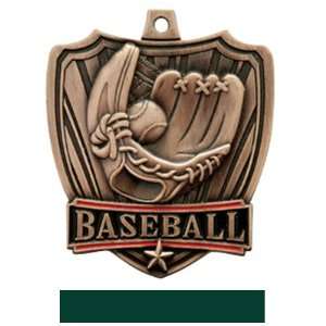 Hasty Awards 2.5 Shield Custom Baseball Medals BRONZE MEDAL / HUNTER 