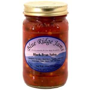 Blue Ridge Jams Black Bean Salsa, Set of 3 (16 oz Jars)  