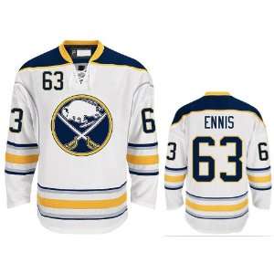  Buffalo Sabres Jersey #63 Tyler Ennis White Hockey 