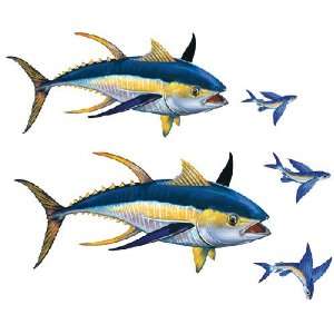 Aqua Decal Tuna Fish Group 