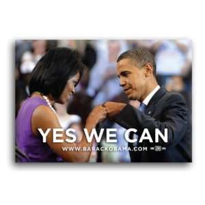    Official Obama YES WE CAN Fist Bump Pin   Button 