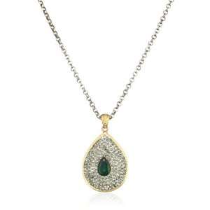  Azaara Crystal Allier Teardrop Pendant Necklace: Jewelry