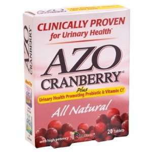  AZO Cranberry Urinary Health Tablets   20 ct Health 