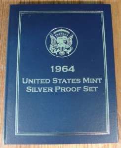 1964 United States Mint Silver Proof Set From First Commemorative Mint 