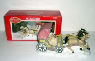 Horse Drawn Carriage, Dickens Collectibles, Porcelain  