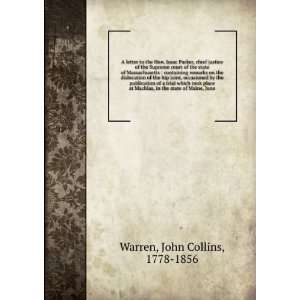   , in the state of Maine, June John Collins, 1778 1856 Warren Books
