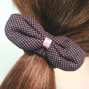   ) Polka Dot Bow Shaped Hair Tie/Ponytail Holder (4047 5) Beauty