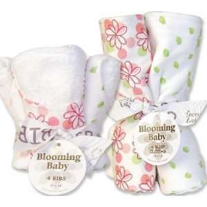  Hula Baby Bib and Burp Cloth Bouquet Set Baby