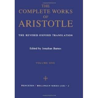   , Vol. 1 by Aristotle and Jonathan Barnes ( Hardcover   1984