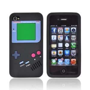  Apple iPhone 4S 4 Black Retro Pocket Gamer Rubbery Feel 
