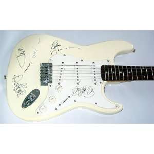  Bon Jovi Autographed Full Band Signed Guitar Everything 