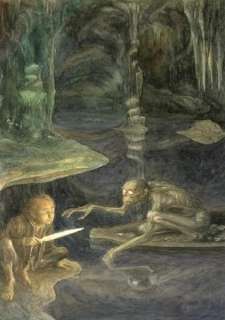 THE HOBBIT ~ Tolkien ~ 60th ANNIV ED ILLUS BY ALAN LEE  