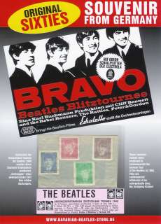 Beatles concert souvenir stamps, orig. German Tour 1966  