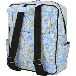  Bumble Bags Madeline Messenger Backpack Blue Paisley: Baby