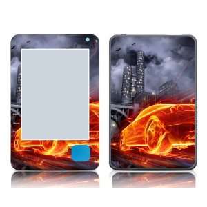   Art Decal Sticker Protector Accessories   Flame Race Car: MP3 Players