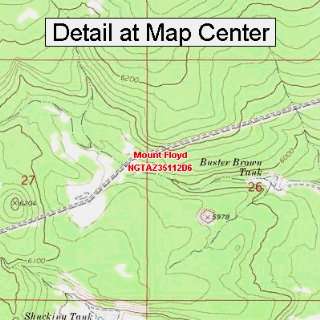  USGS Topographic Quadrangle Map   Mount Floyd, Arizona 
