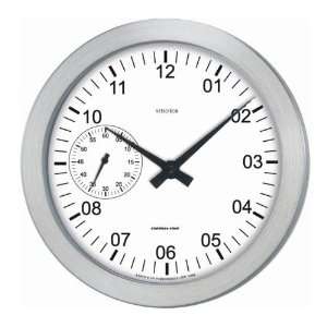   46 ULTIMA Stainless Steel Wall Clock With Second Track: Home & Kitchen
