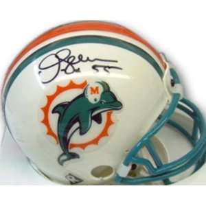    Junior Seau Signed Mini Helmet   Miami Dolphins