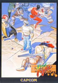 Final Fight Vintage Capcom Vinyl Poster 36Inx24In  