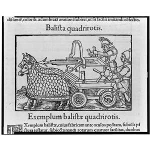   balistae quadrirotis,Horse drawn ballista,1552: Home & Kitchen