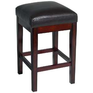  Kano Backless 24 High Faux Leather Counter Stool: Home 
