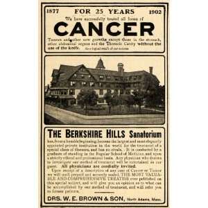   Hills Sanatorium Cancer Treatment   Original Print Ad