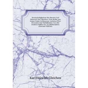   Des 18.Jahrhunderts (German Edition) Karl Heinrich Gleichen Books