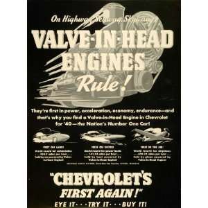 Ad Chevrolet Motor Division Valve in Head Engines Transportation Motor 