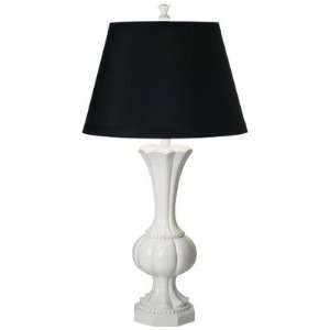  Kathy Ireland Classic Elegance White Table Lamp: Home 