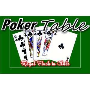  Playing Cards Poker Hand Royal Flush Clubs Pack of 20 