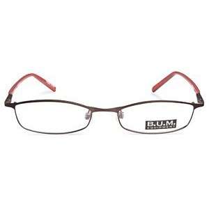  B.U.M. Equipment Abstract Brown Navy Eyeglasses Health 