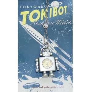  TOKYObay DJ Robot Necklace Watch SILVER Pendant Fun Gift 