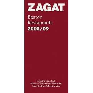  Zagat Boston Restaurants Including Cape Cod, Marthas 