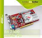 D02  X0010 NEW Video Card Dual VGA ATI Radeon 7500 128 MB DDR PCI