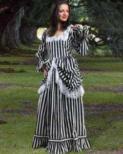 NEW MEDIEVAL RENAISSANCE Beauty Of Stripe Gown  