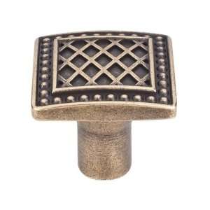  Trevi Square Knob 1 1/4   German Bronze