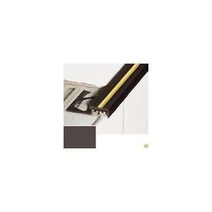  TREP MT Stair Nosing Profile, Black Brown PVC with Brass 