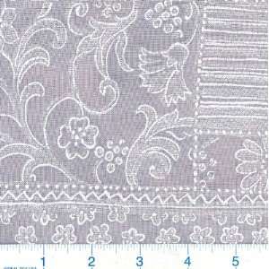  56 Wide Slinky Mesh White Floral Fabric By The Yard 