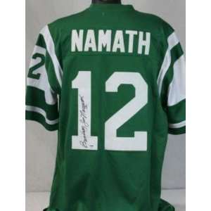  Autographed Joe Namath Uniform   Authentic with broadway 